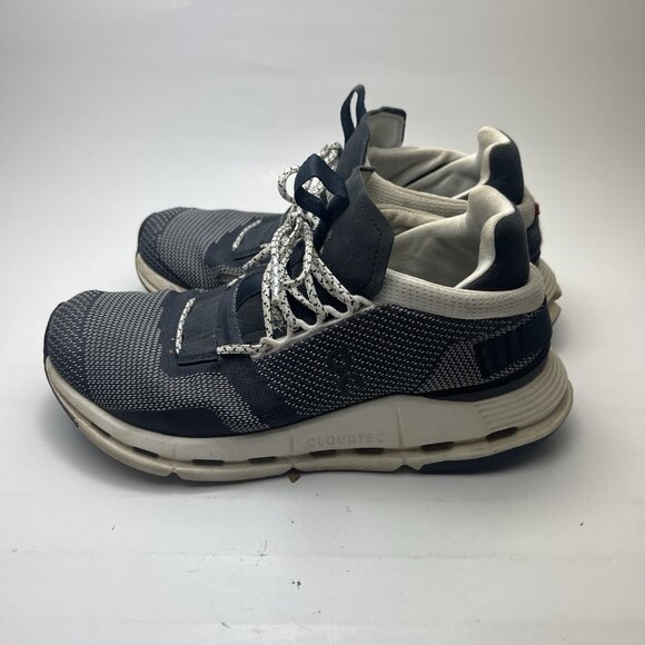 On Cloudnova Black White Running Shoe Sneakers Women - Sz 6 Read* - Picture 3 of 16